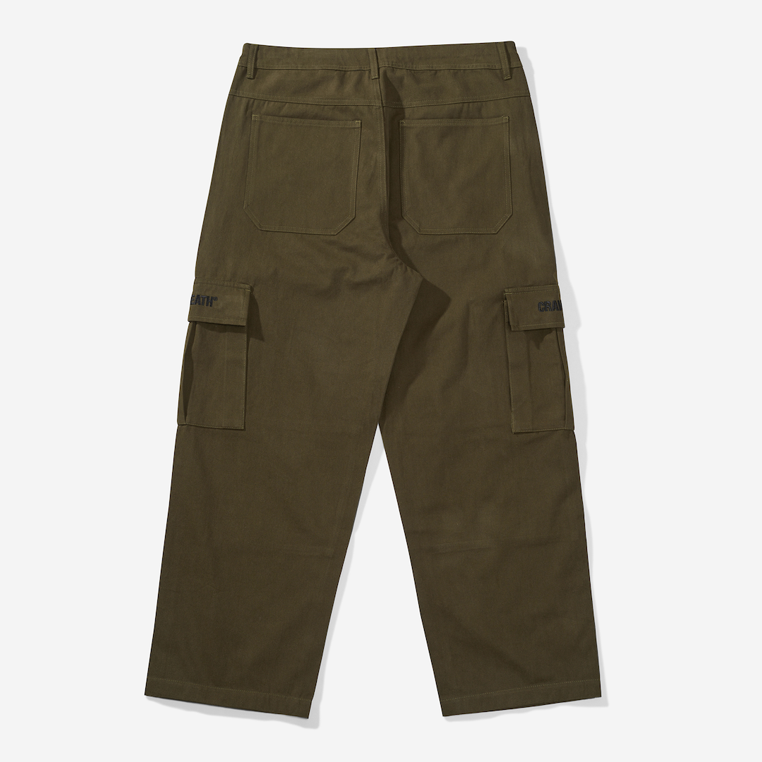 Crawling Death Cargo Pants Army Green