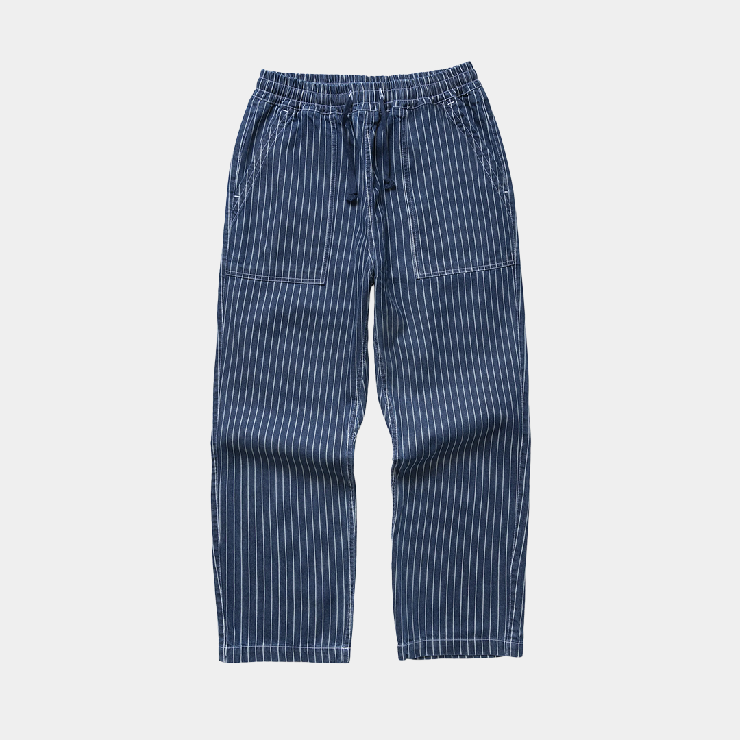Service Works Pinstripe Denim Chef Pants Indigo