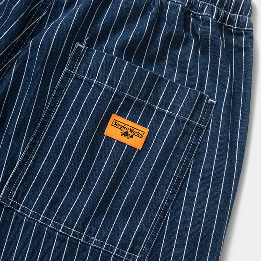 Service Works Pinstripe Denim Chef Pants Indigo