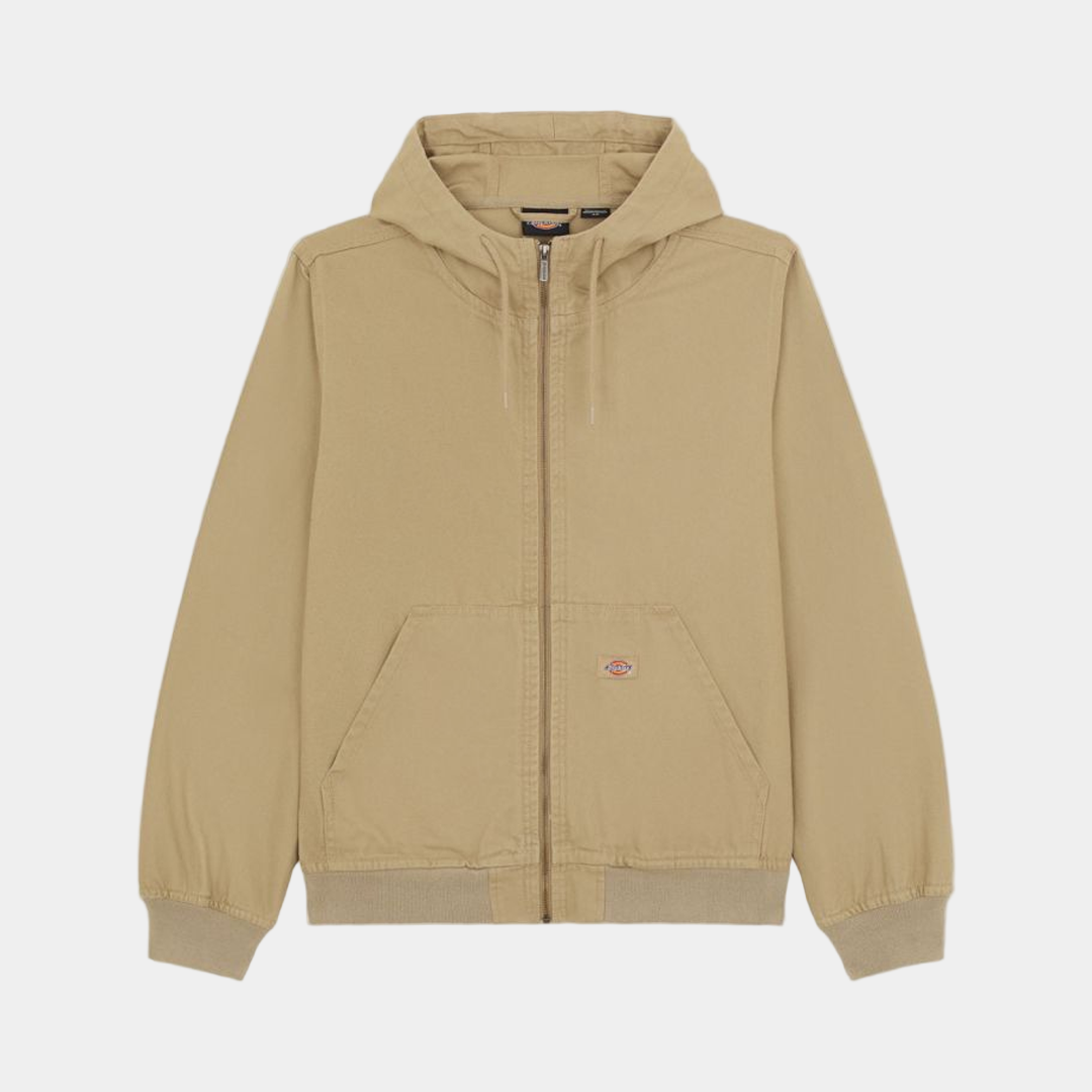 Dickies Canvas Hooded Bomber Jacket Desert Sand