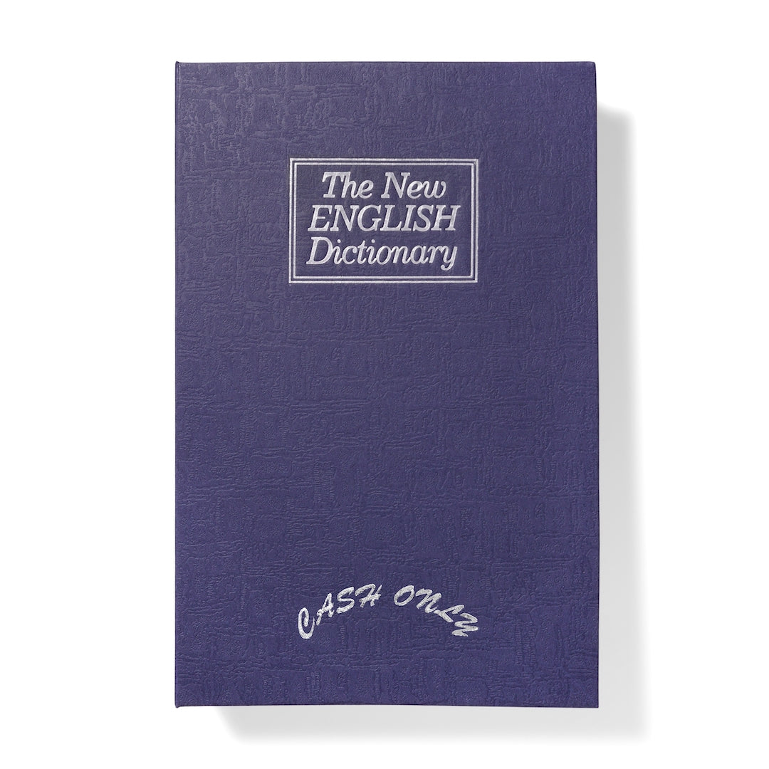 Cash Only Dictionary Stash Box Navy