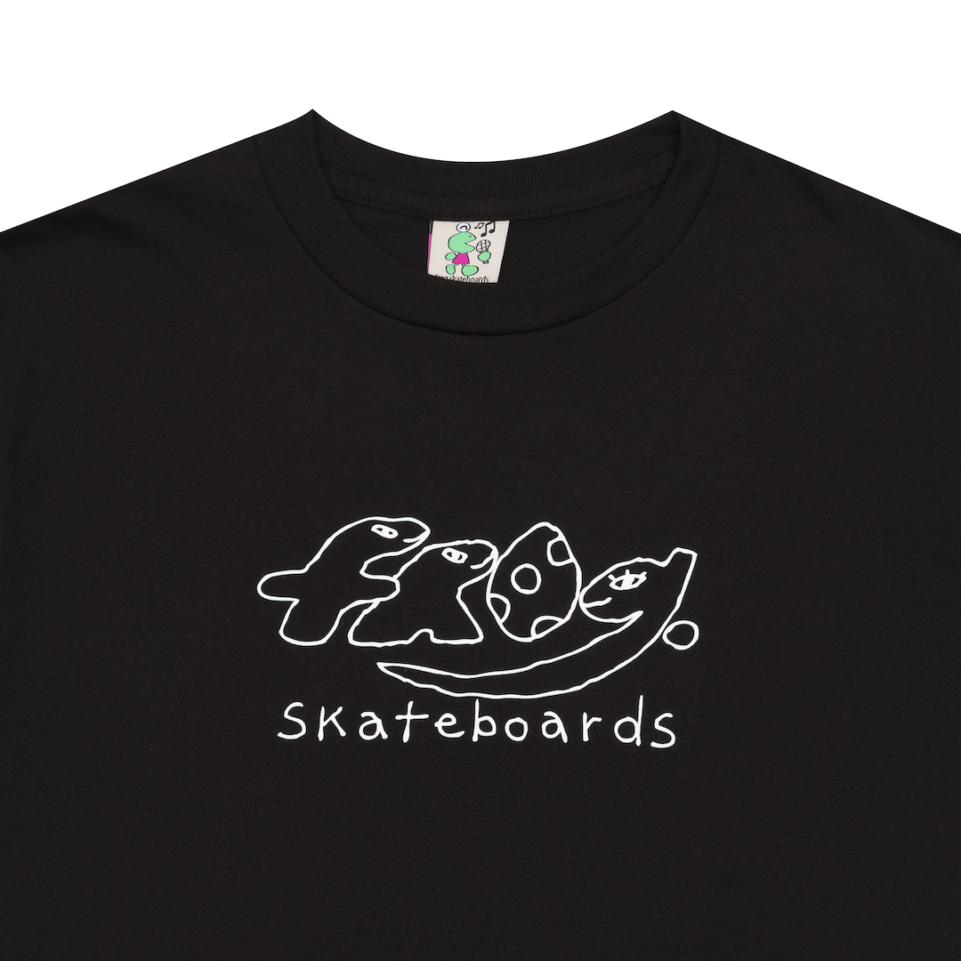 Frog Skateboards Dino Logo Tee Black