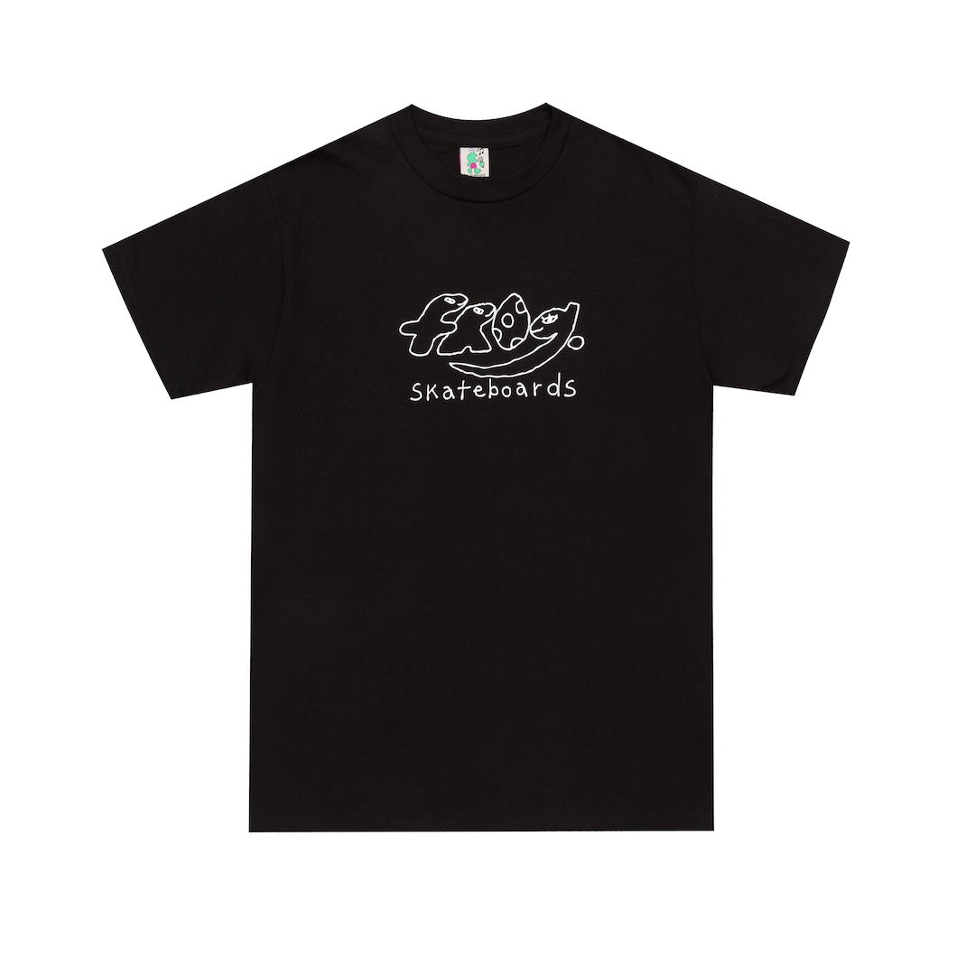 Frog Skateboards Dino Logo Tee Black