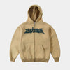 Butter Encounter Zip-Thru Hood Washed Tan