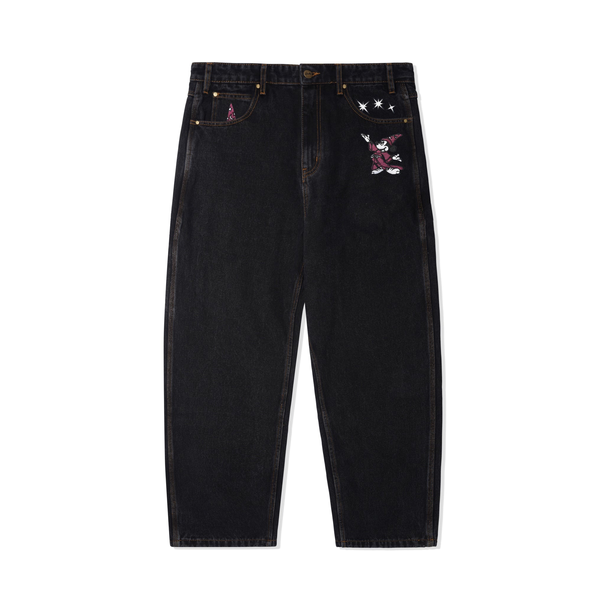 Butter Goods x Fantasia Baggy Denim Jeans Washed Black