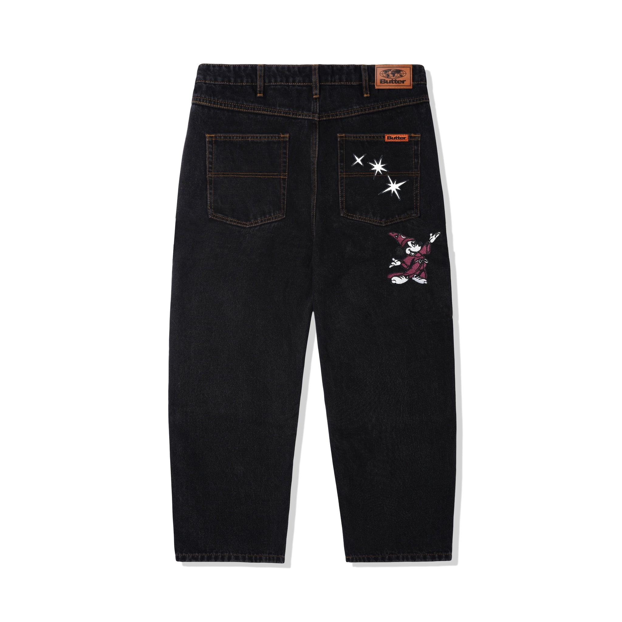 Butter Goods x Fantasia Baggy Denim Jeans Washed Black