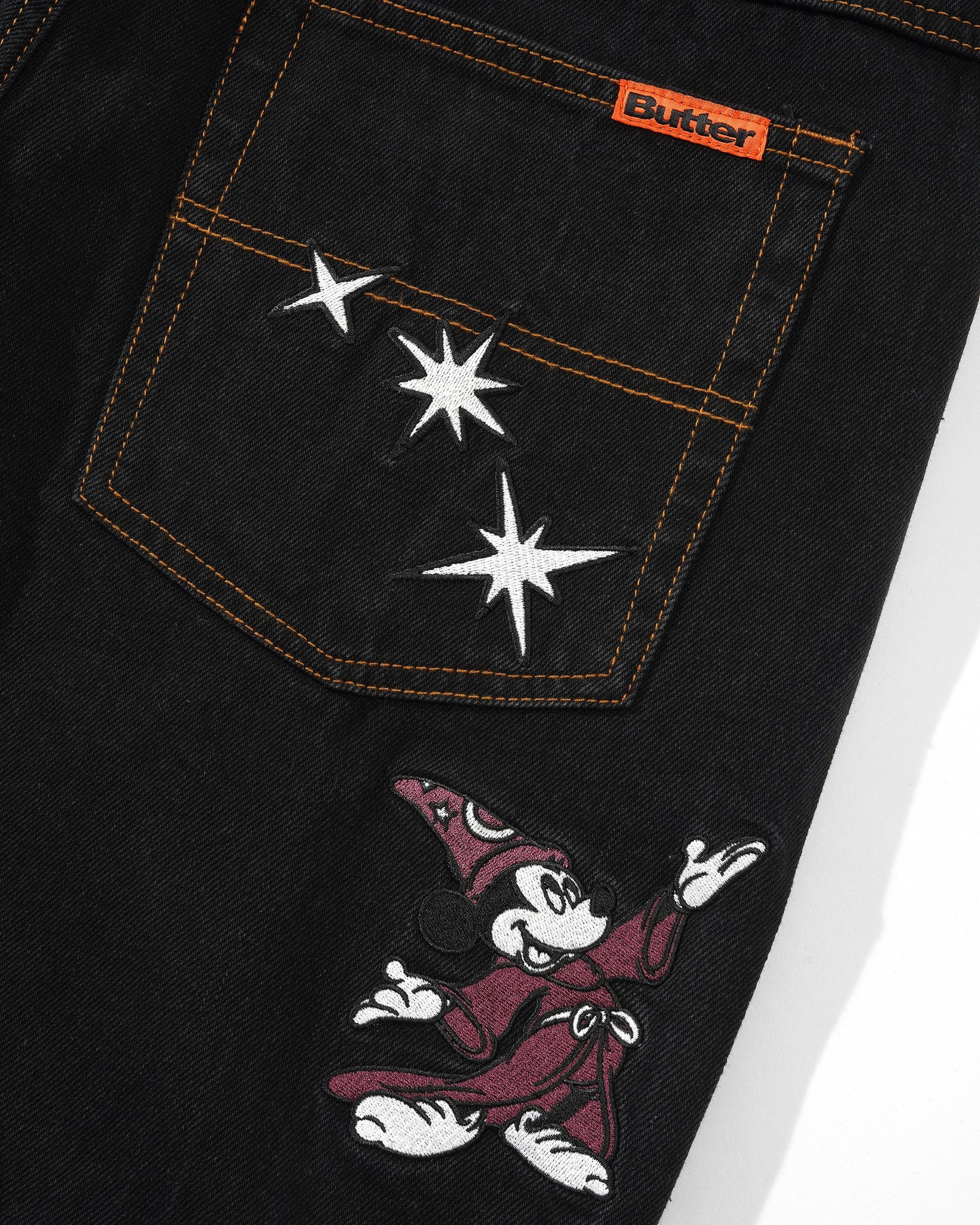 Butter Goods x Fantasia Baggy Denim Jeans Washed Black