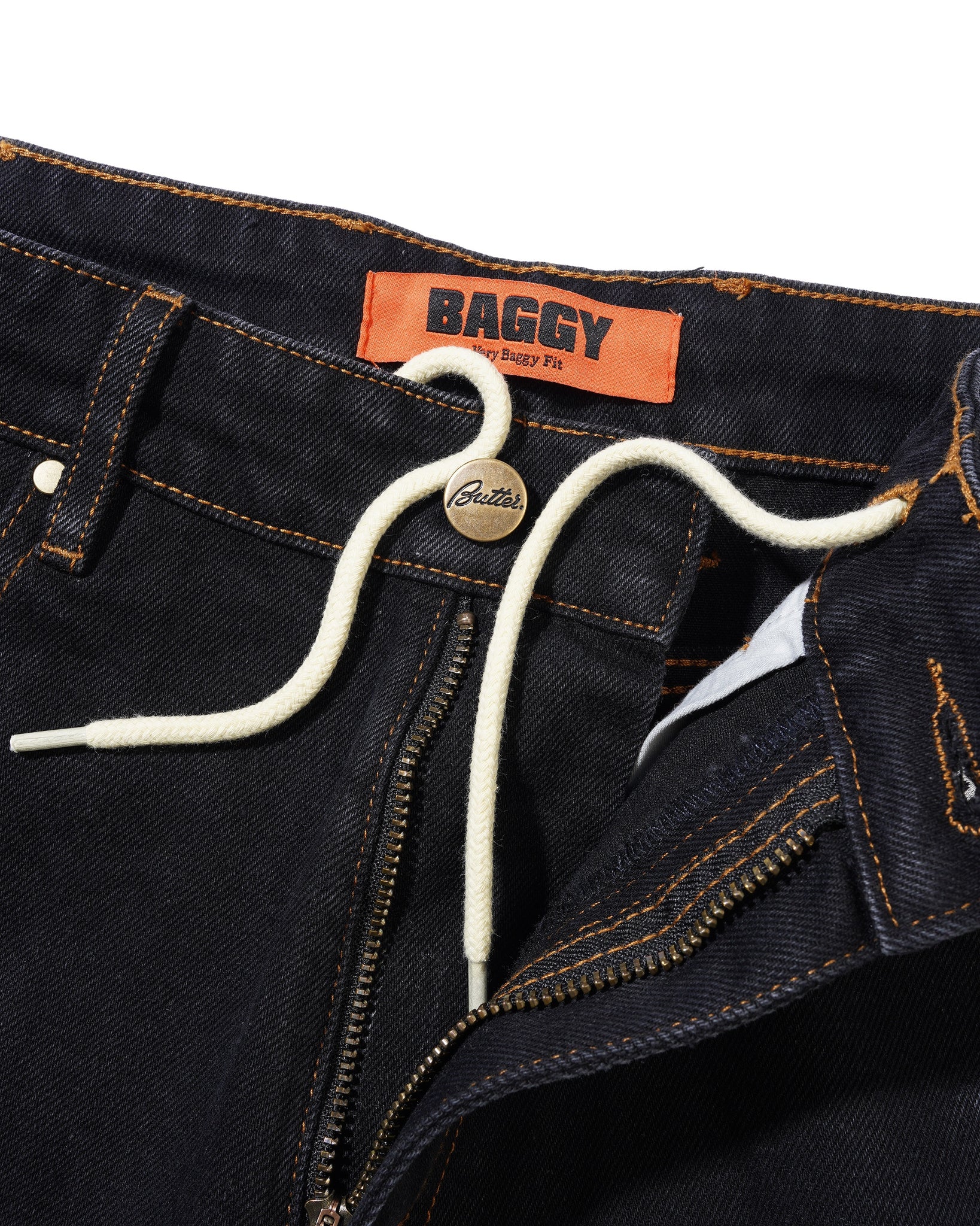 Butter Goods x Fantasia Baggy Denim Jeans Washed Black
