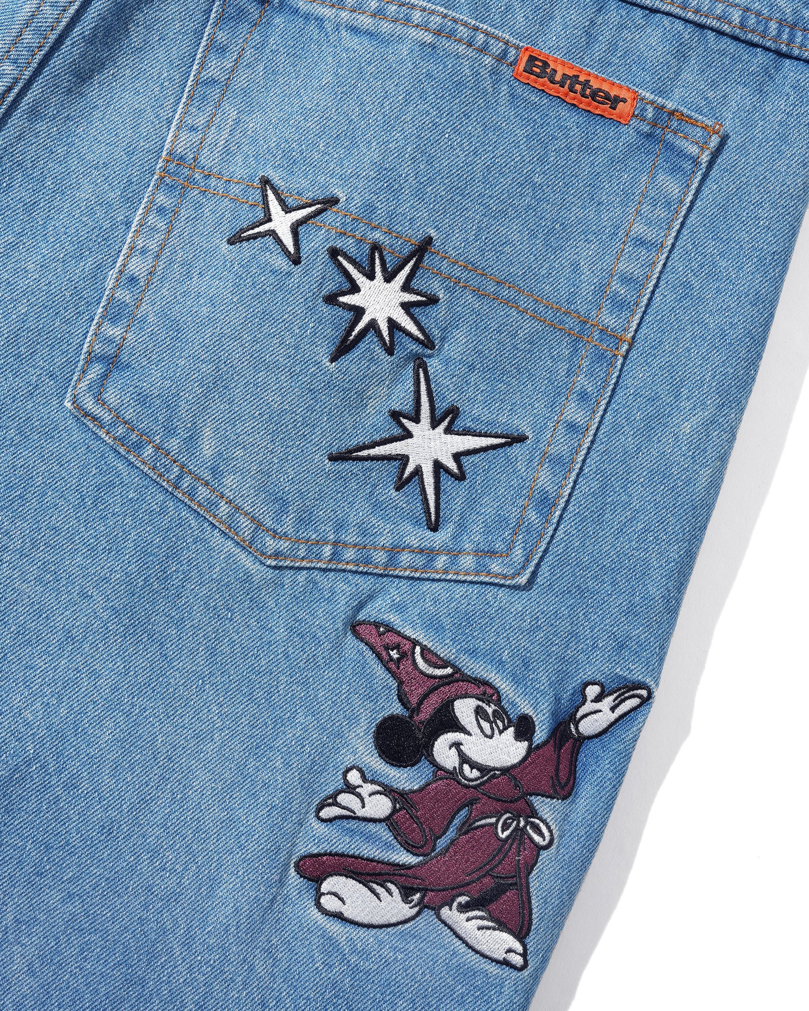 Butter Goods x Fantasia Baggy Denim Jeans Washed Indigo