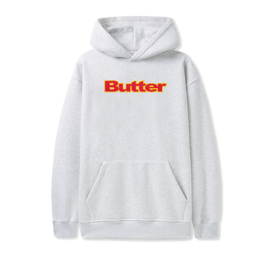 Butter Goods Felt Logo Applique Pullover Hood Ash