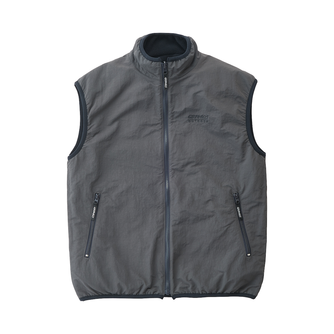 Gramicci Reversible Fleece Vest Dark Navy