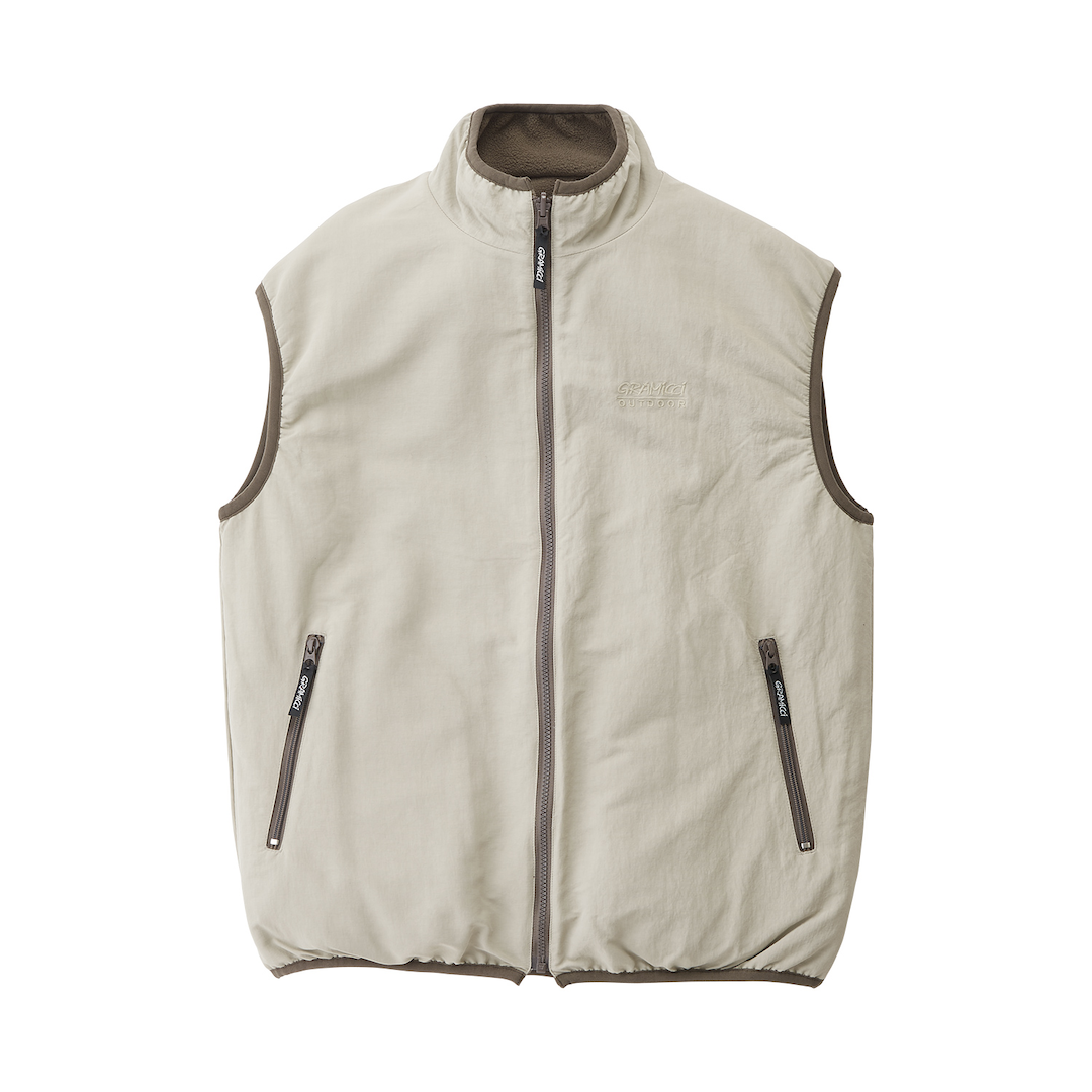 Gramicci Reversible Fleece Vest Taupe