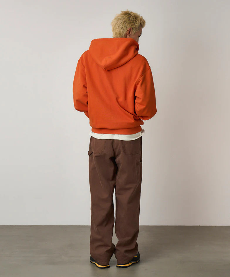 Gramicci One Point Zip Hooded Sweatshirt Burnt Orange