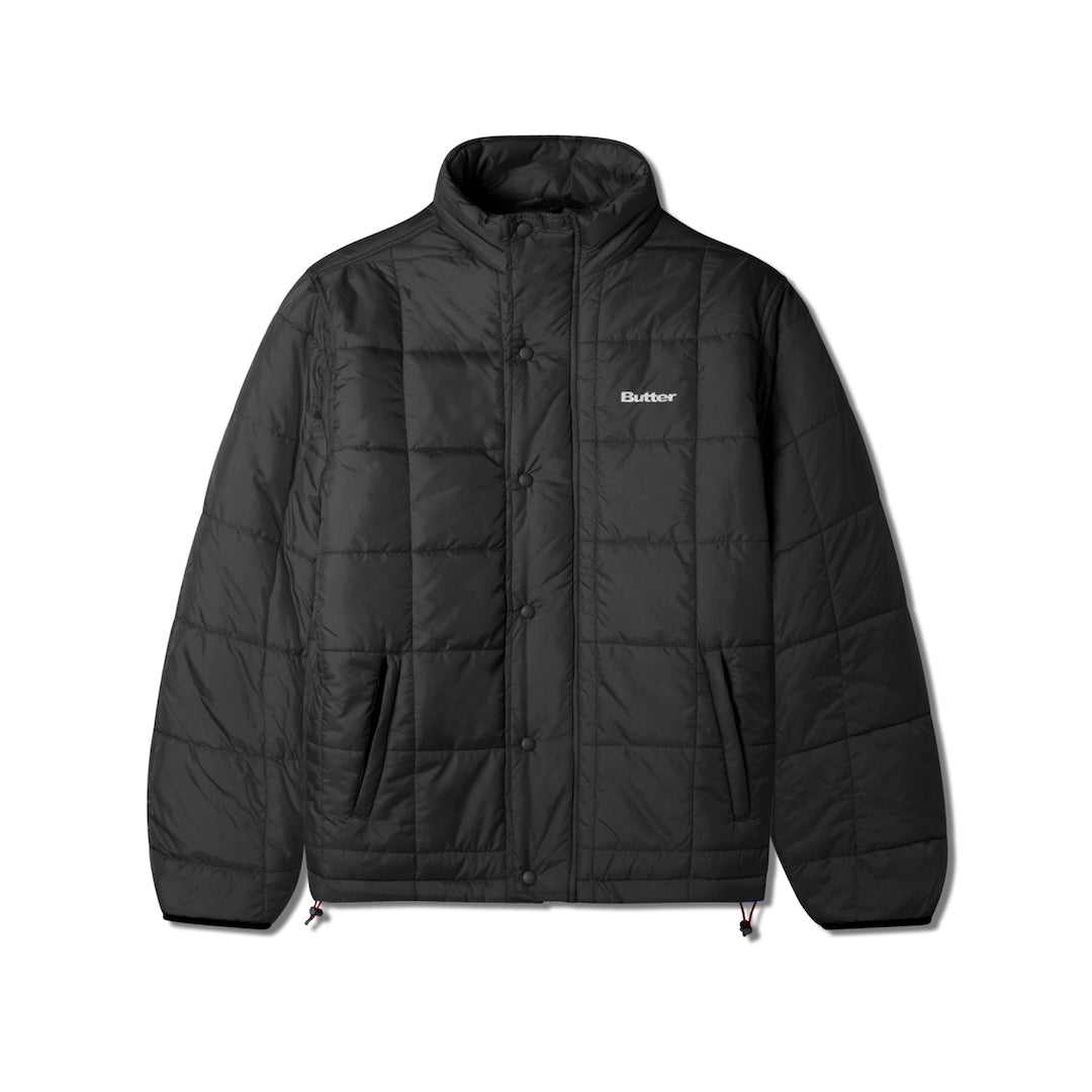 Butter Goods Grid Puffer Jacket Black