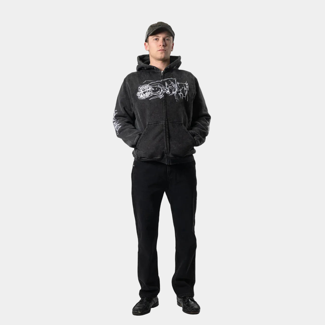 Hoddle Uniform Slim Cut Jeans Black Wash