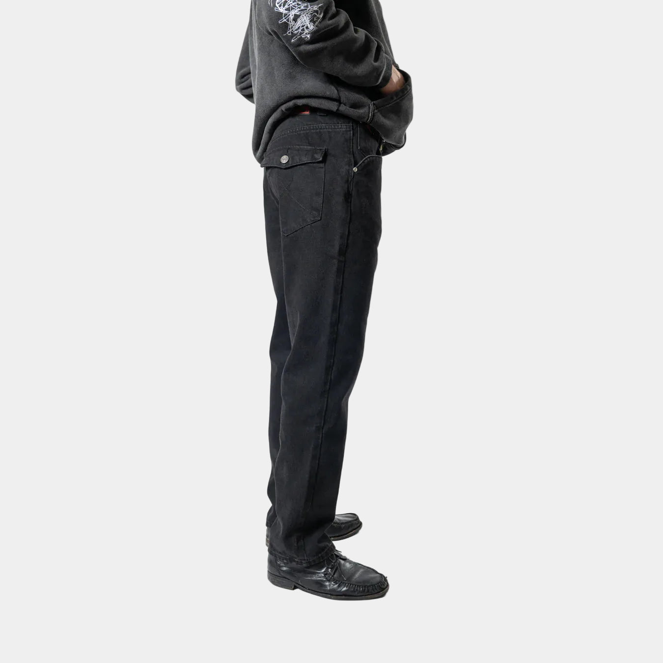 Hoddle Uniform Slim Cut Jeans Black Wash