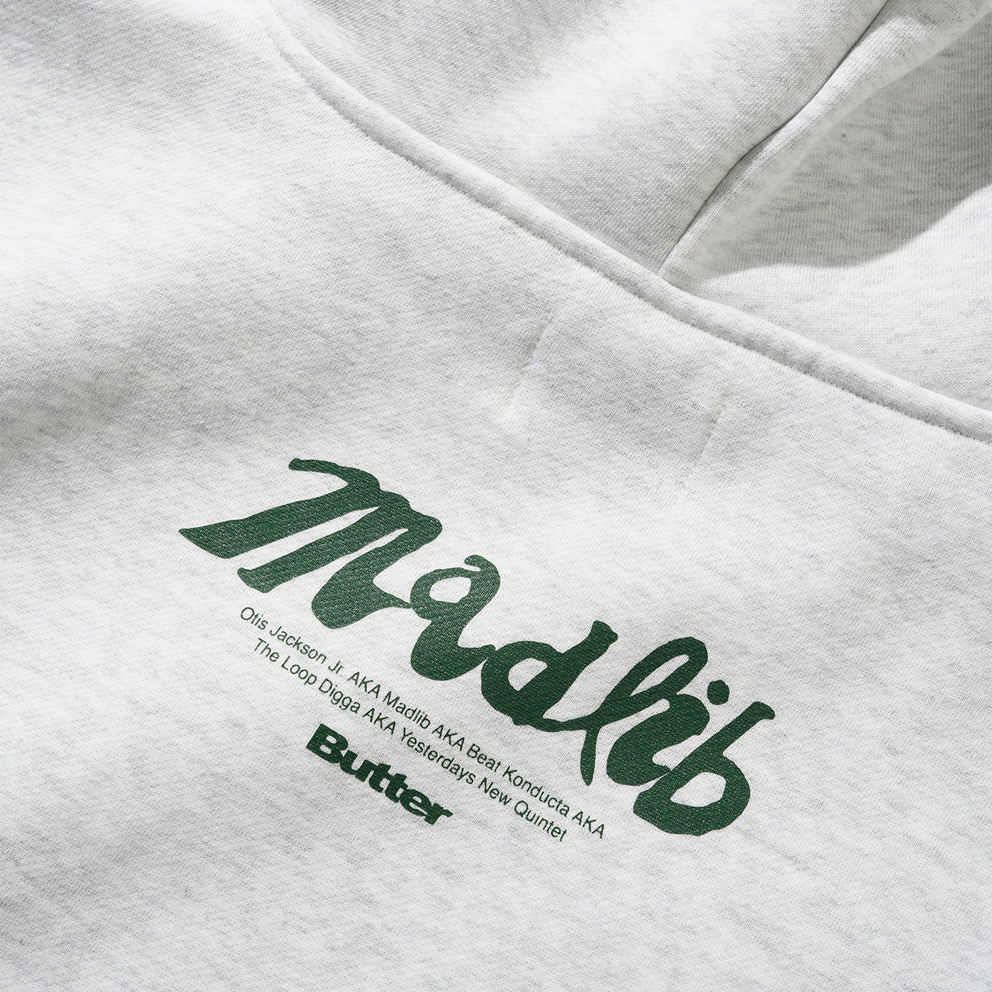 Butter x Madlib Pullover Hood Ash