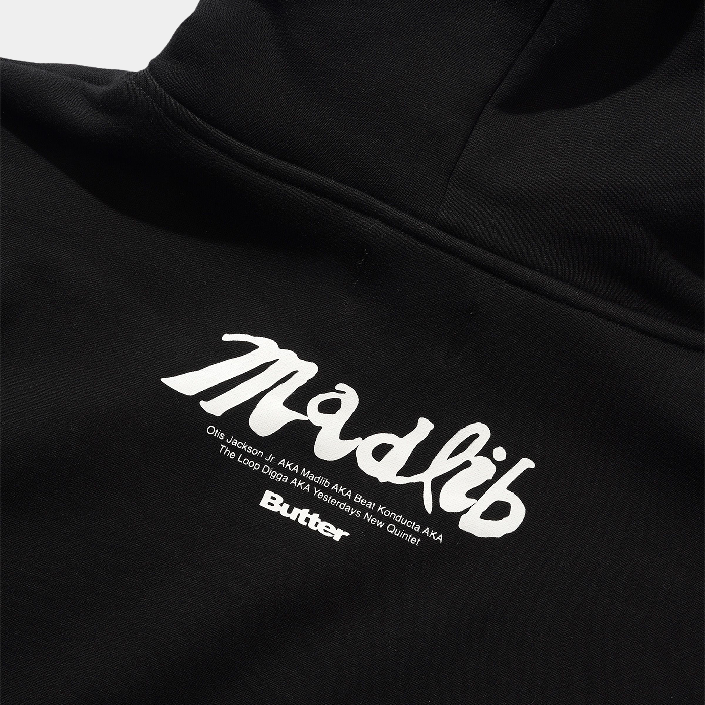 Butter x Madlib Pullover Hood Black