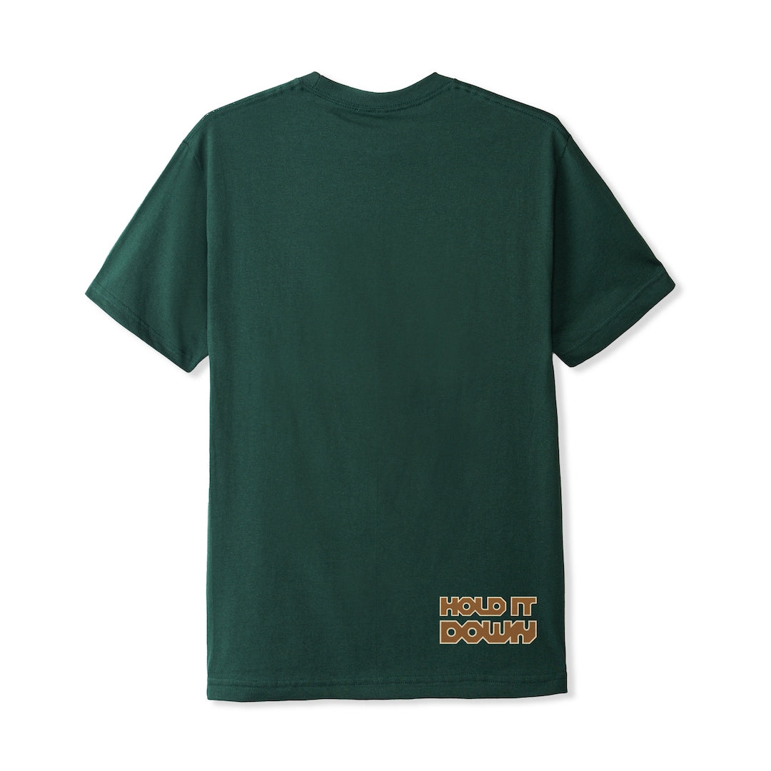 Cash Only Hold It Down Tee Dark Forest