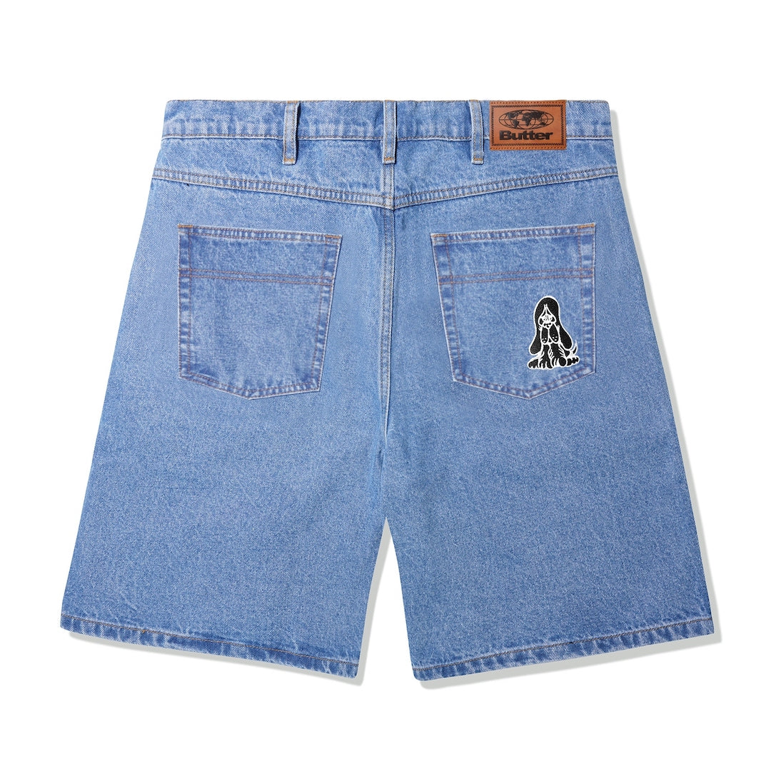 Butter Goods Hound Denim Shorts Washed Indigo
