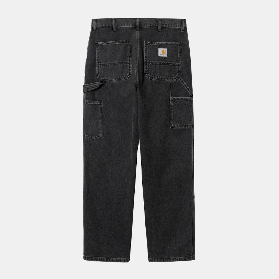 Carhartt WIP Double Knee Denim Pant Black Stone Washed