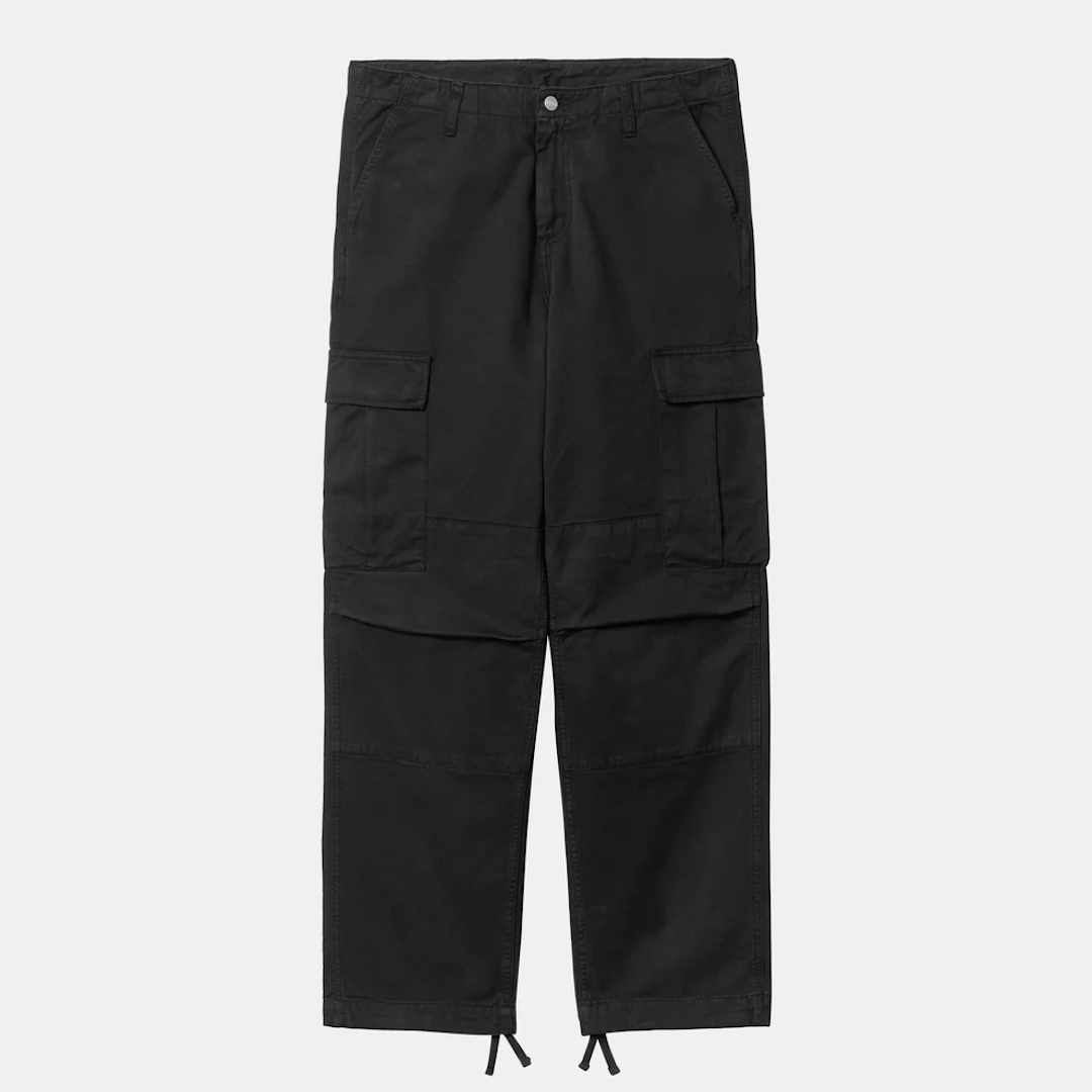 Carhartt WIP Regular Cargo Pant Black Garment Dyed