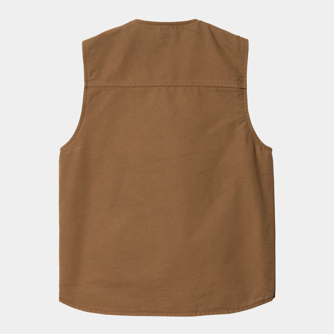 Carhartt WIP Arbor Vest Hamilton Brown Rinsed