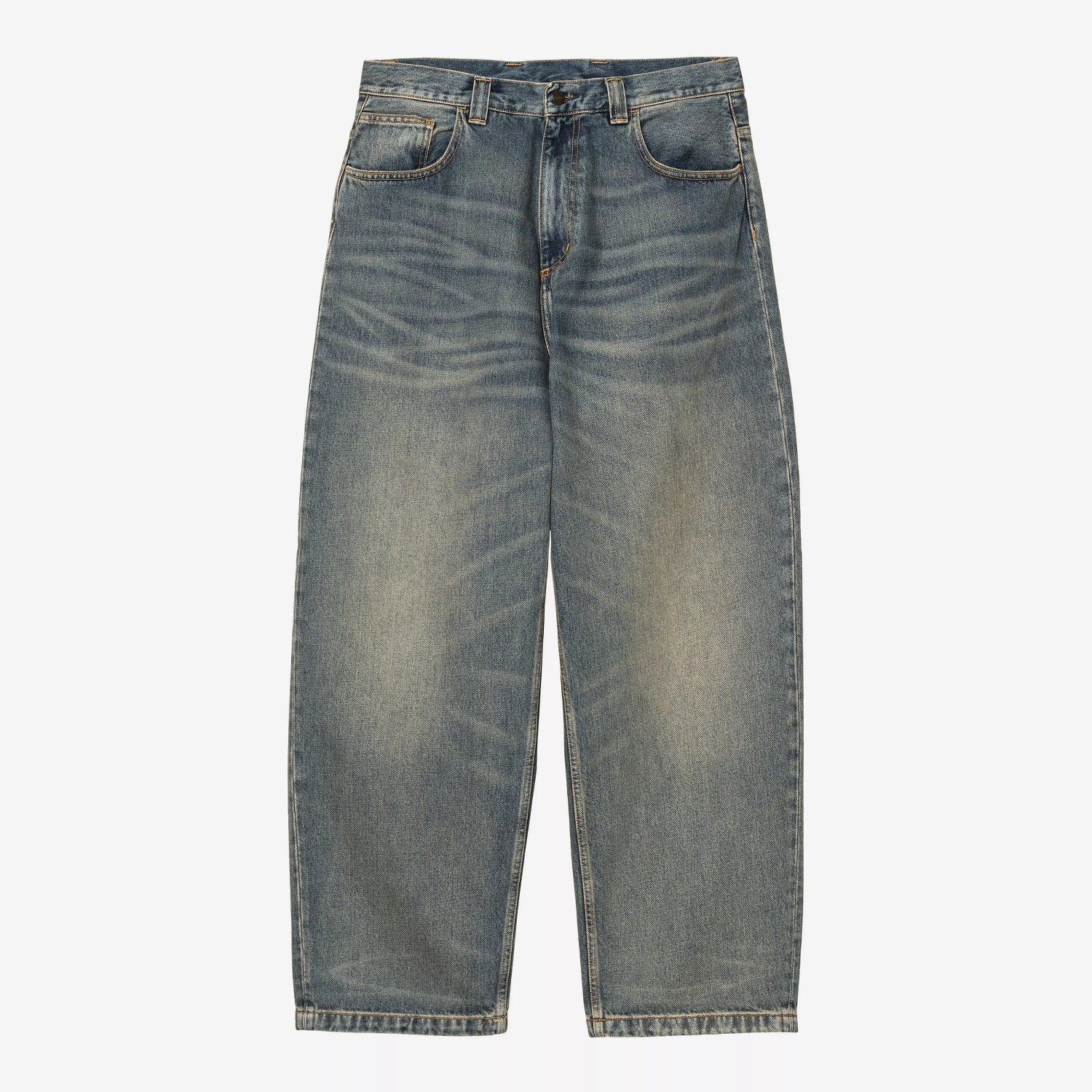 Carhartt WIP Brandon Pant Blue Worn Used Wash