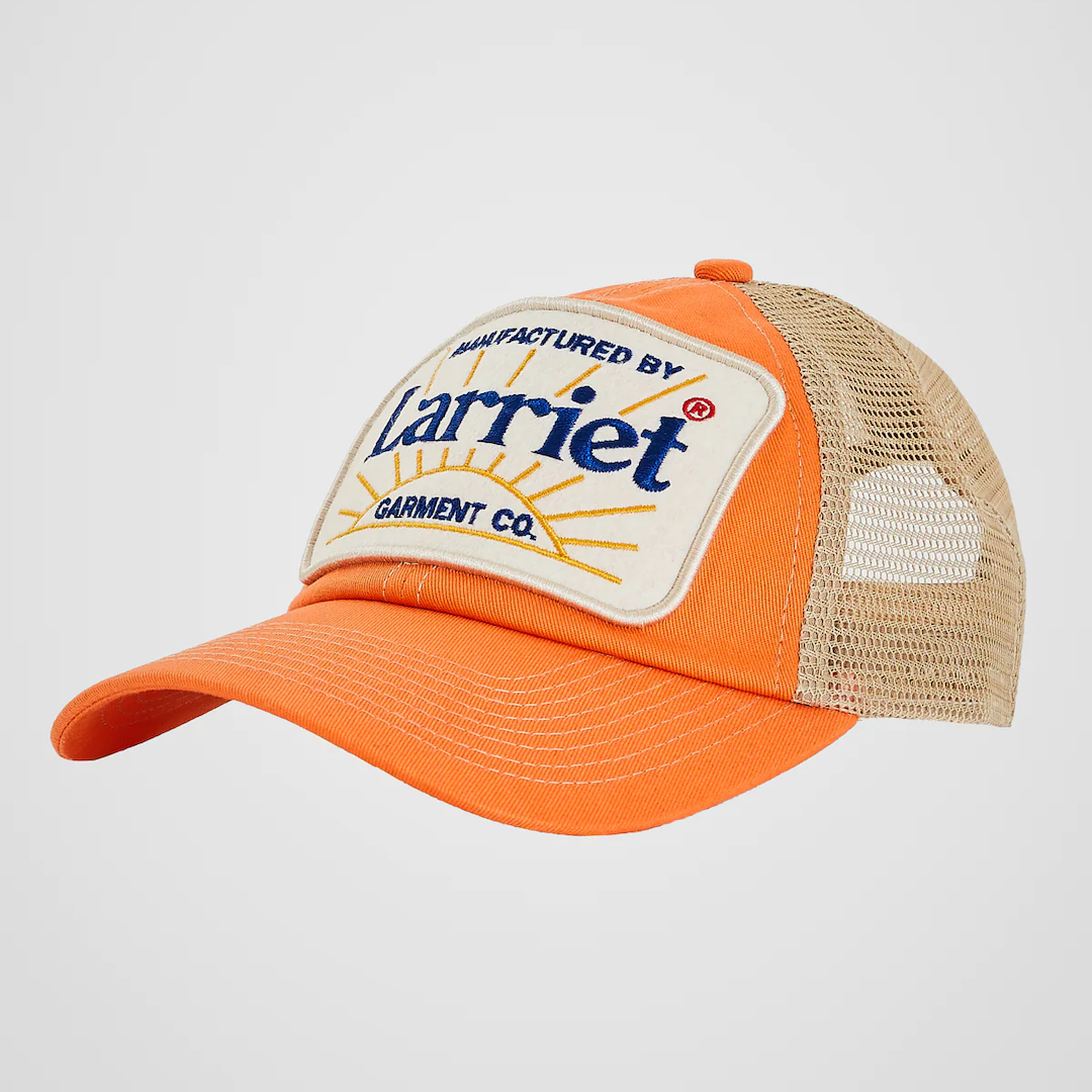 Larriet Trucker Cap Orange + Khaki