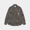 Carhartt WIP L/S Duck Shirt Camo Duck Green + Porphyry