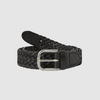 thisisneverthat Leather Mesh Belt Black