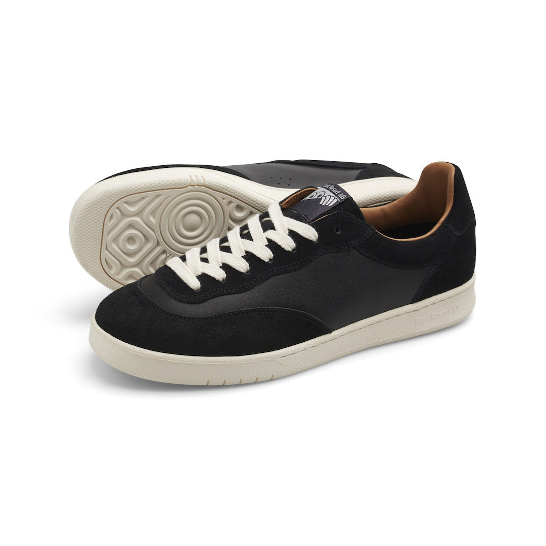 Last Resort CM001 Lo Suede Leather Black + White