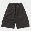Butter Loose Shorts Brown Seersucker Plaid