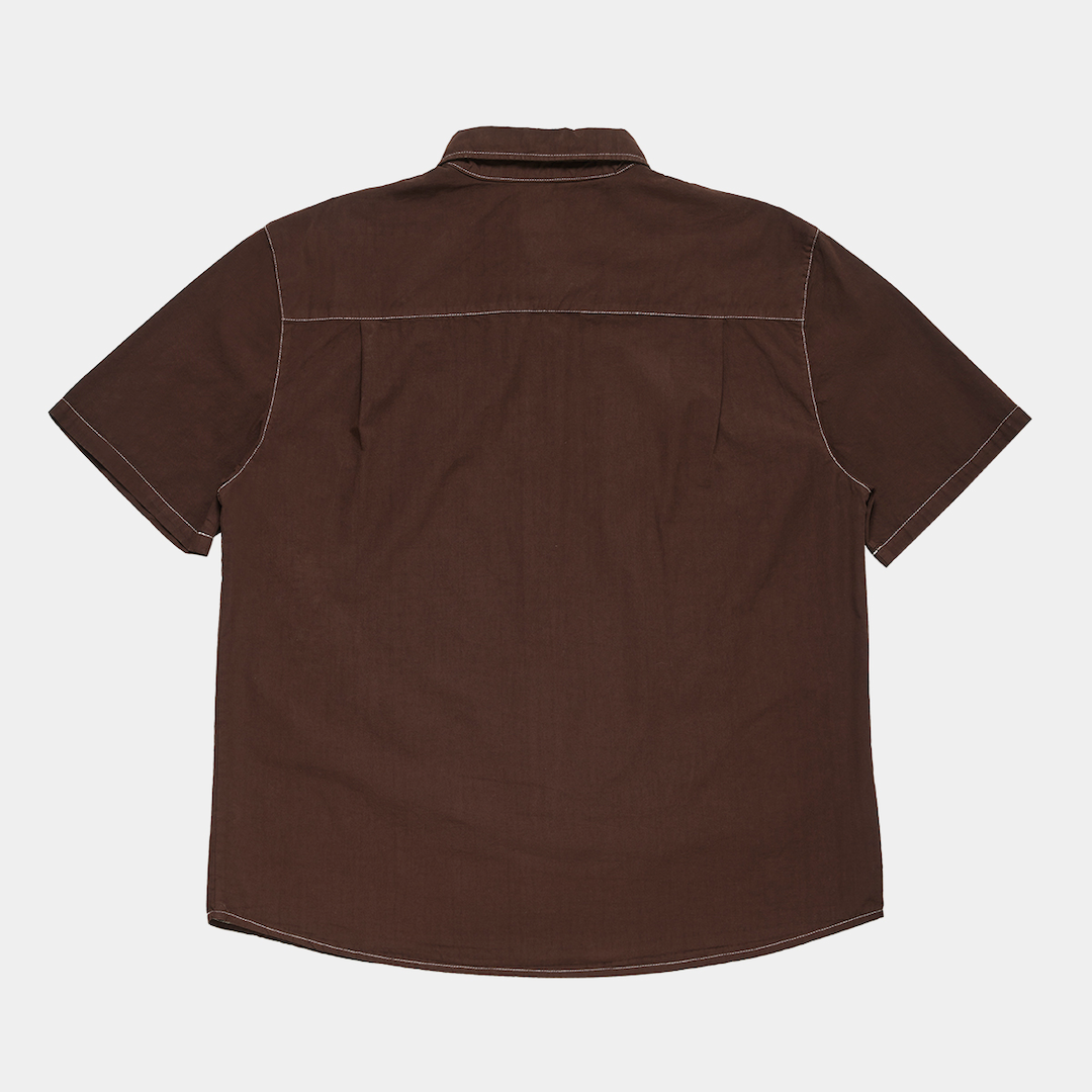 Larriet Cliff Short Sleeve Shirt Chocolate