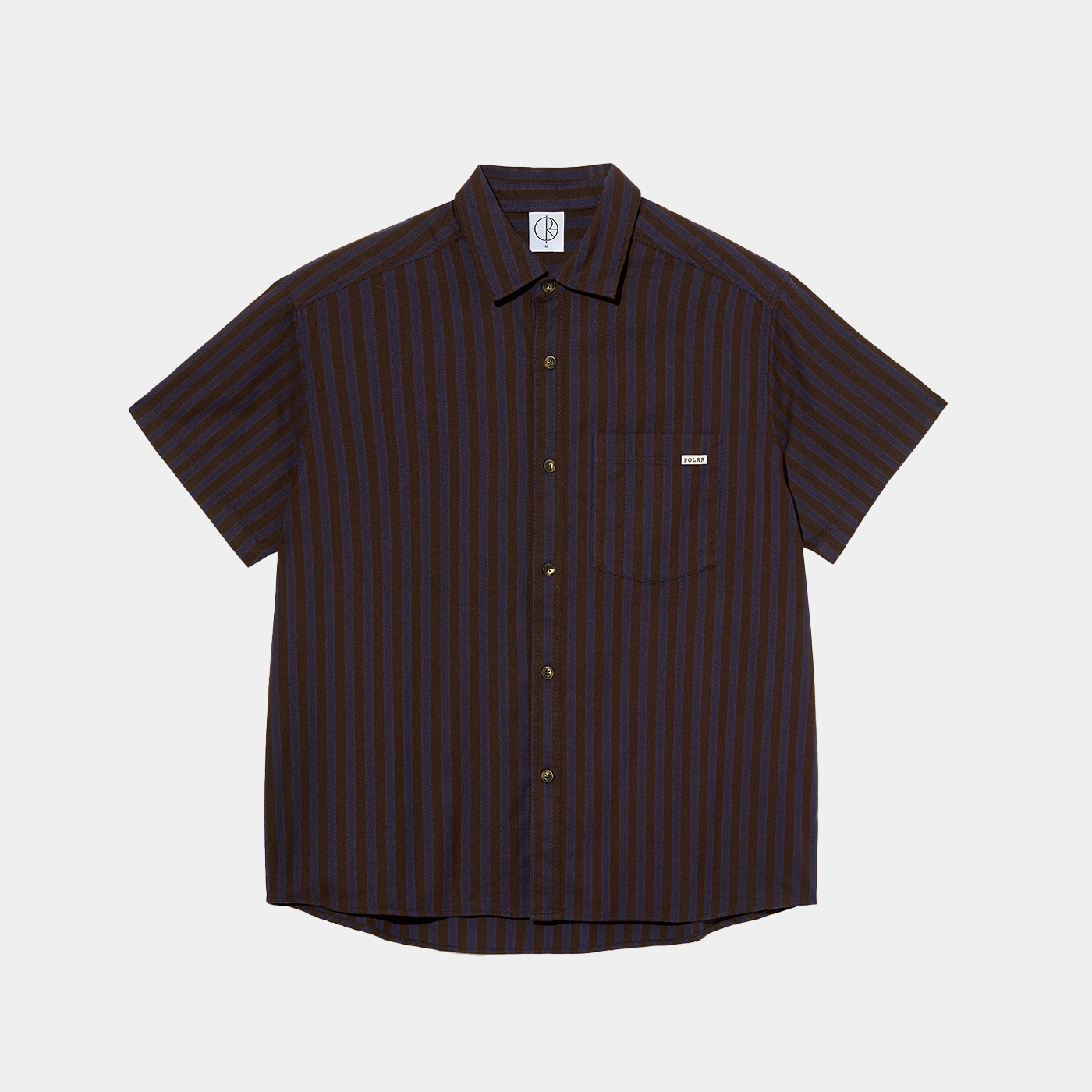 Polar Skate Co. Mitchell Shirt Purple + Chocolate
