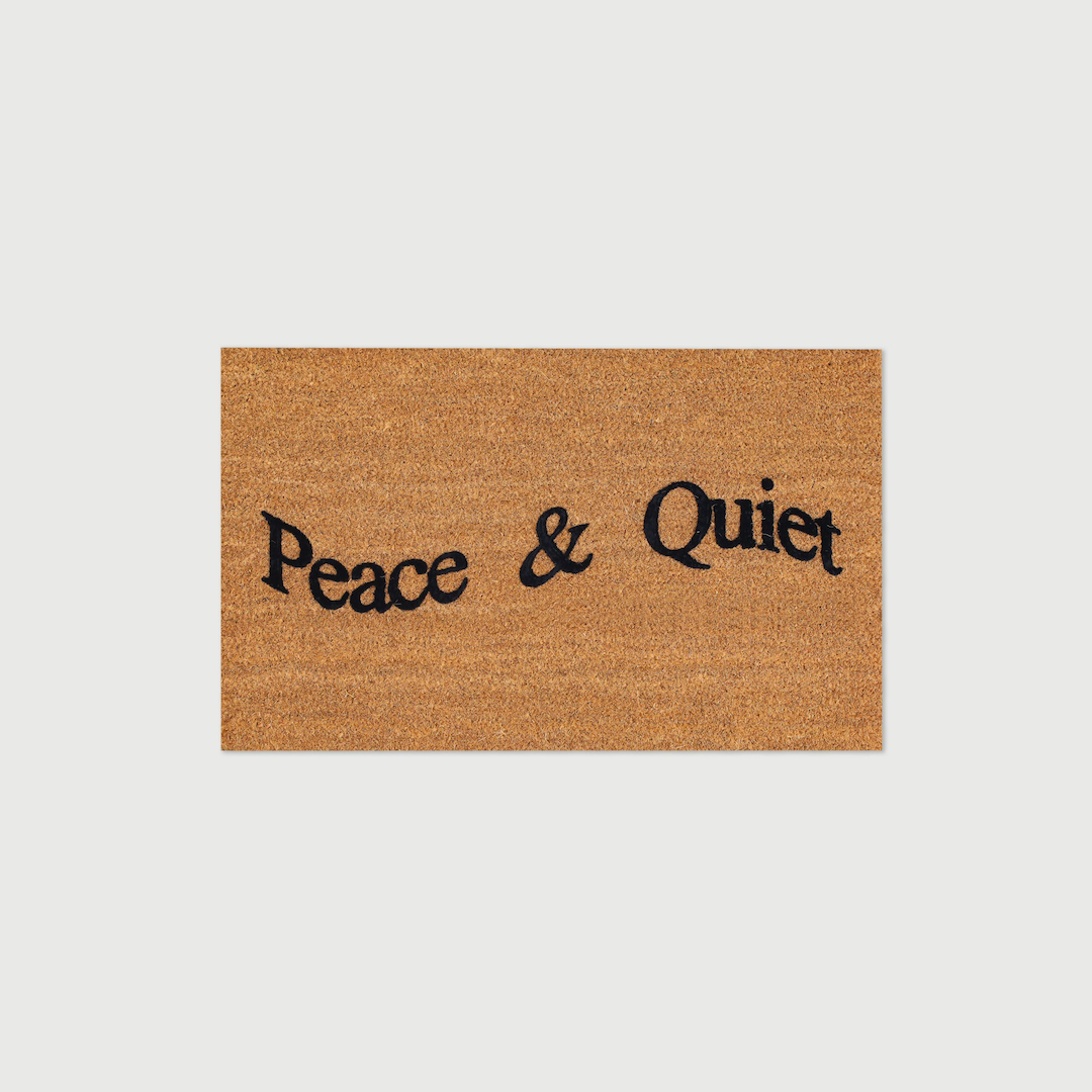 Museum of Peace & Quiet Wordmark Doormat Sand