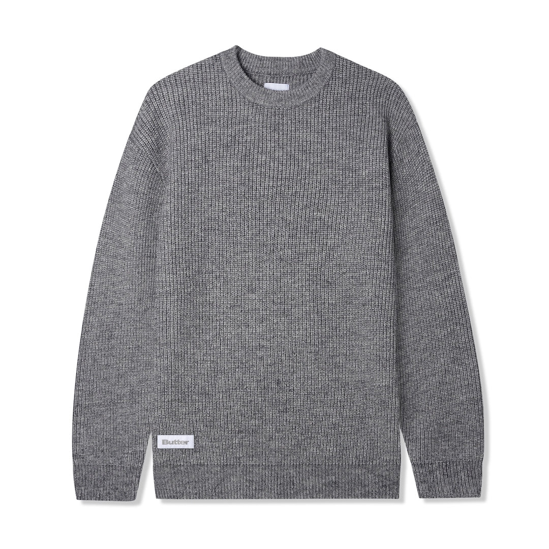 Butter Goods Marle Knitted Sweater Grey