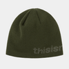 thisisneverthat SP-Logo No Cuff Beanie Olive