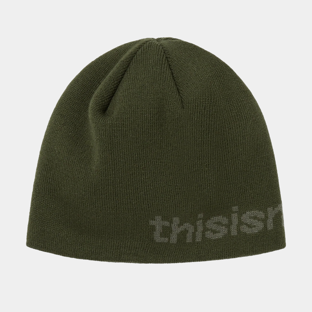 thisisneverthat SP-Logo No Cuff Beanie Olive