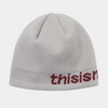 thisisneverthat SP-Logo No Cuff Beanie Off White