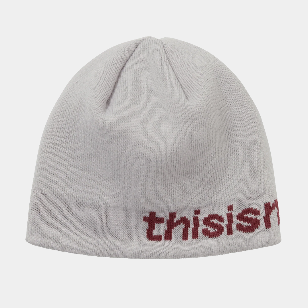thisisneverthat SP-Logo No Cuff Beanie Off White