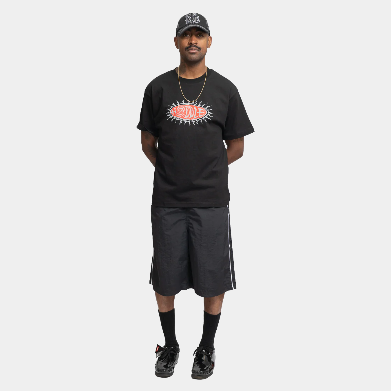 Hoddle Nylon Bermuda Shorts Black