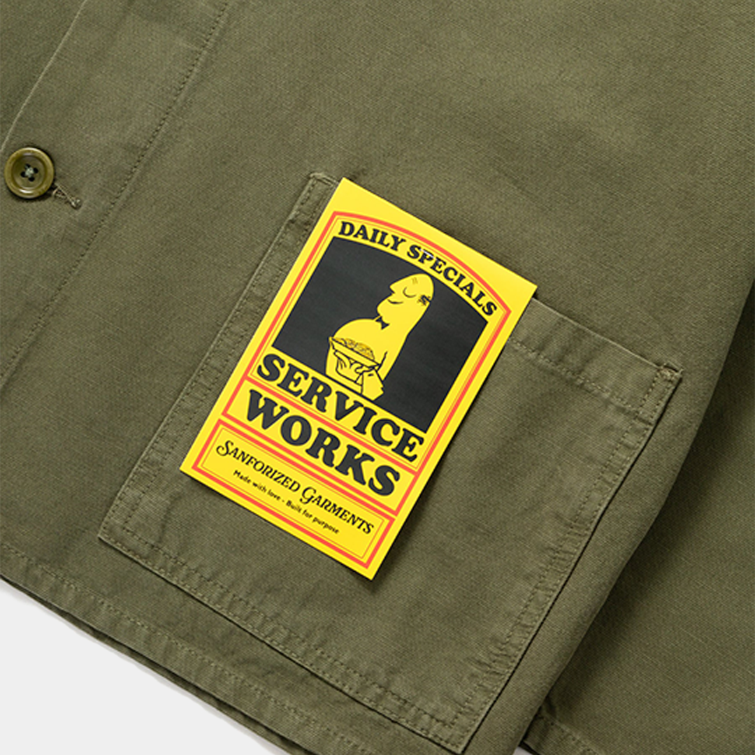 Service Works Classic Chore Shirt Olive