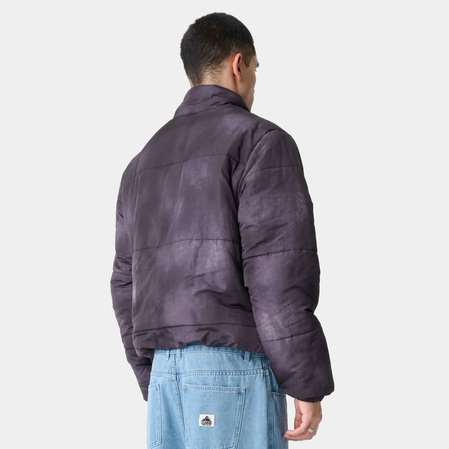 Xlarge Wave Dye Puffa Overdyed Black