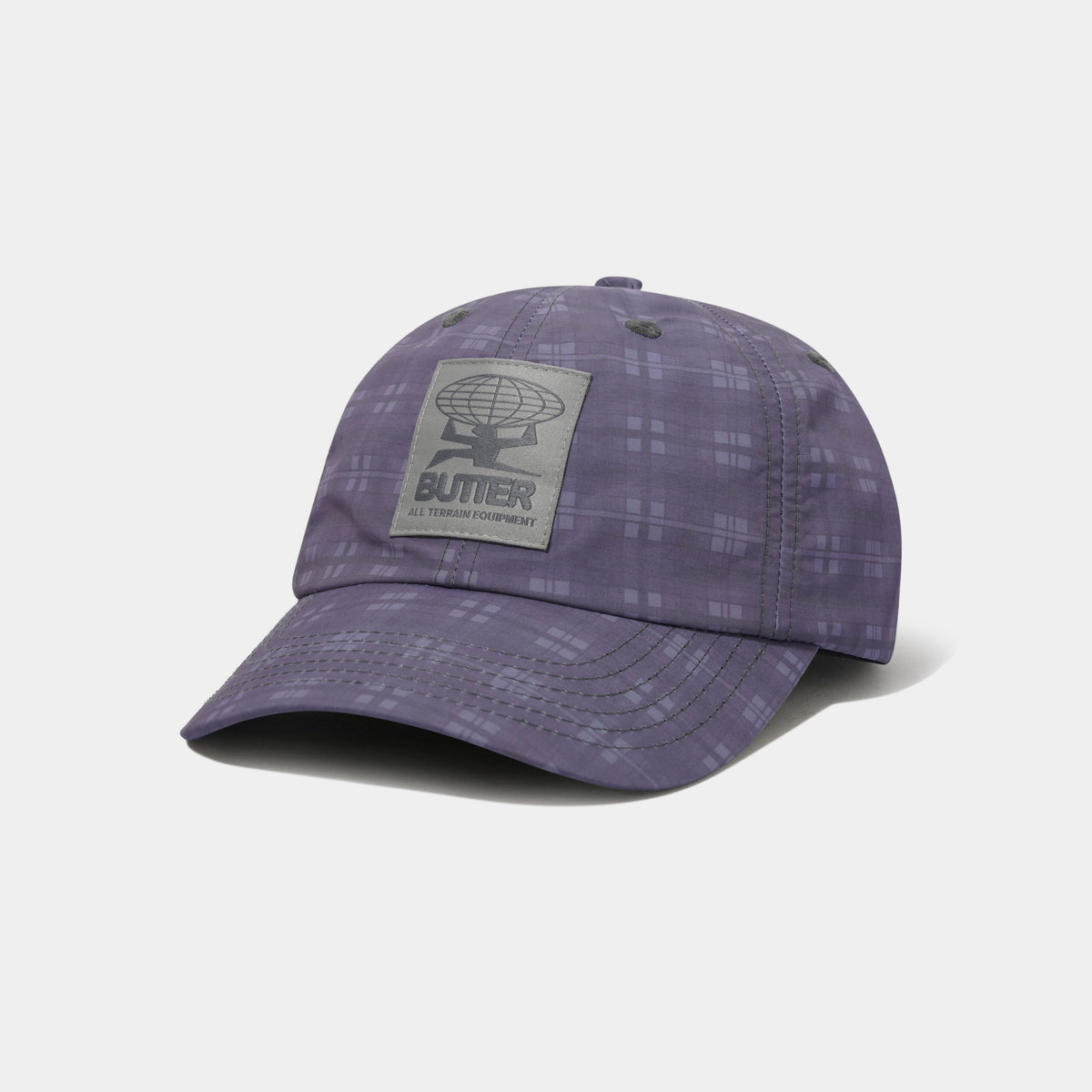 Butter Plaid Terrain 6 Panel Cap Slate