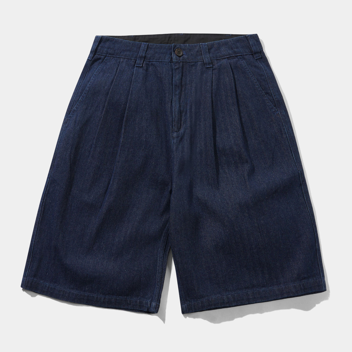 Butter Pleated ShortsHerringbone Denim