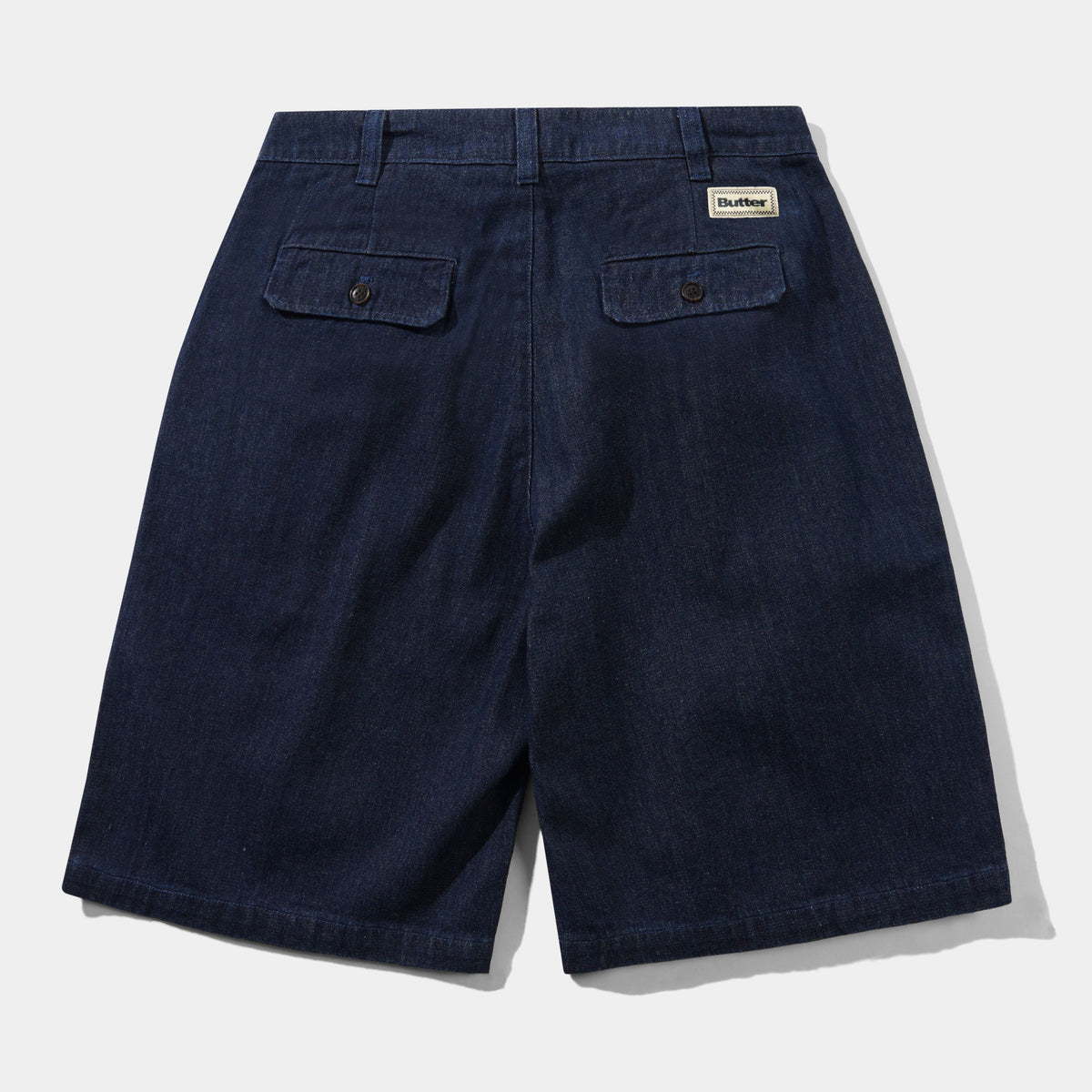 Butter Pleated ShortsHerringbone Denim