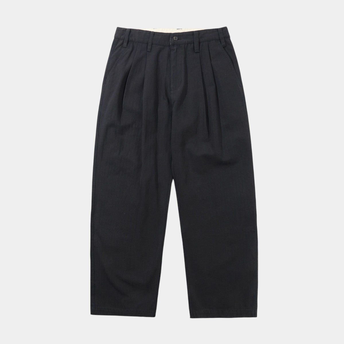Butter Pleated Trousers Washed Black
