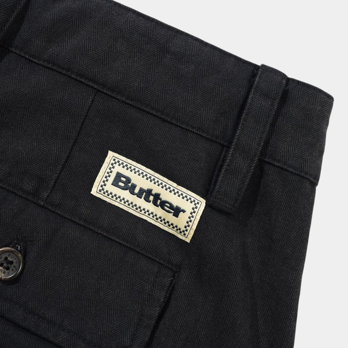 Butter Pleated Trousers Washed Black