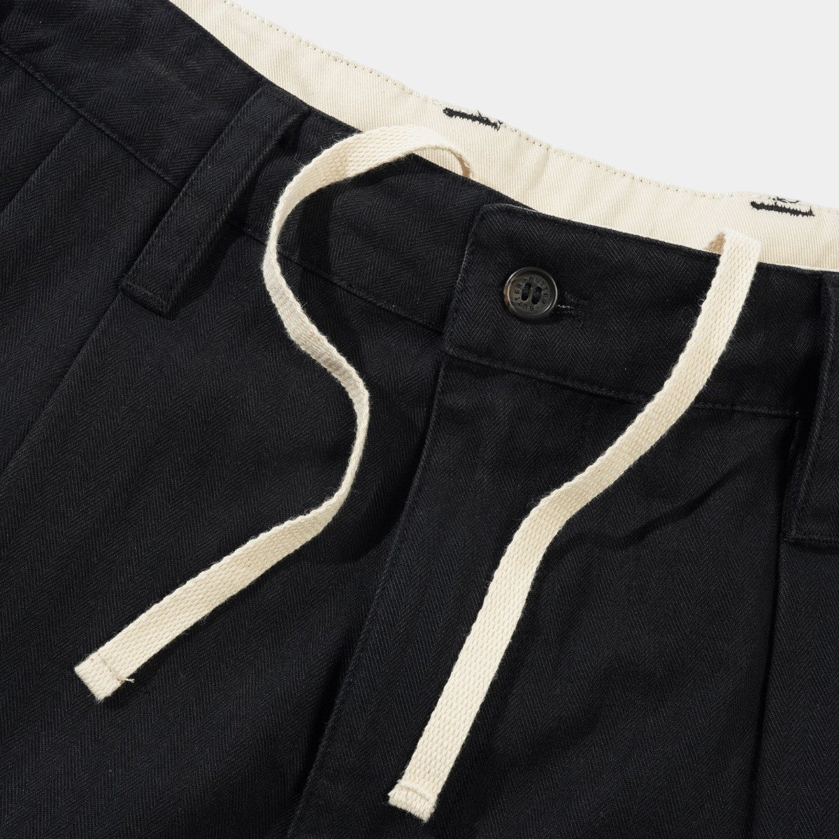 Butter Pleated Trousers Washed Black